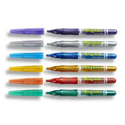 Crayola® – Marqueurs pailletés, paq./6-Pour de meilleurs résultats, utiliser la pointe du marqueur de la pompe avant l'utilisation pour faciliter l'écoulement de l'encre.