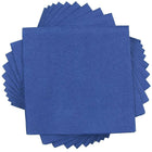 JAM Paper Serviettes à boissons - Petites - 5" x 5" - Bleu - Paquet de 600 (5255620717b)-Serviettes cocktail en papier bleu
