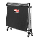 Chariot pliable Rubbermaid - - 8 boisseaux - simple flux - noir-Chariot pliable