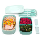 Bentgo - Boîte à lunch Classic - Aqua côtier-Matériaux sans BPA : les boîtes à lunch Bentgo Classic sont fabriquées à partir de matériaux de qualité alimentaire FDA sans BPA, vinyle, plomb ou PVC