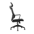 Brassex - Chaise de bureau executif Wesley, noir-Mécanisme synchrone et vérin à gaz permettant d’adapter votre position pour une posture correcte et un confort tout au long de la journée