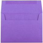 JAM Paper Enveloppes format livret papier recyclé de couleur vive, ferm. gommée, 5 1/4 x 7 1/4 po, violet, paq./100-Taille : A7 (5 1/4 x 7 1/4 po)