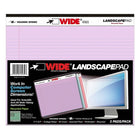 Roaring Springs Landscape Legal Pads orchidée bleue et Rose 11 po x 8,5 po, Paquet de 6 (ROA74535)-40 feuilles par tampon total de 2 tampons