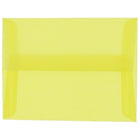 JAM Paper Enveloppes translucides A1, jaune primaire, 50/paquet-Enveloppes en papier translucide jaune primaire