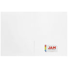 JAM PaperMD – Chemises de présentation mattes à deux pochettes, blanc, 12/pqt-12 par paquet