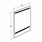 Azar Displays – Porte-affiche avec ruban magnétique, 10/paquet (129932)-Fixation murale