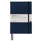 Gry Mattr - Cahier de notes A5 à couverture rigide, papier de pierre ligné, 160 pages, bleu marine-Deux signets à ruban