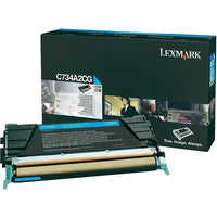 Lexmark – Cartouche de toner cyan C734/X734 (C734A2CG)-Cyan