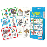 Cartes Flash d'apprentissage pour les élèves de la 2e à la 6e année-Ce pack économique de cartes flash comprend 3 ensembles de 54 cartes pour l'enseignement des verbes et des formes verbales
