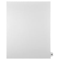 Markmaker - Intercalaires imprimes Legal, Blanc, 1/15th coupe, format lettre, sans trous, 25 tabs/PQT, 5 PQT/Boite, Numero 165-Intercalaires imprimes Legal