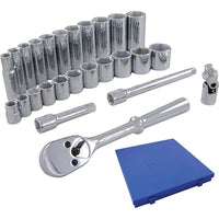 Ensemble de 26 douilles 3/8 po, 6 pans-1