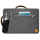 Vangoddy Slate Sacoche pour Ordinateur Portable de 17,3 po Sac à Bandoulière - Gris-Padded mesh handles and backpack straps for comfortable wear