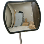 Zenith Safety - Miroir Convexe Rectangulaire/Rond Avec Bras Télescopique-Hauteur 24po