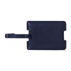 Designer Ashlin  Étiquette d'identification de sécurité de sac de Seattle  Cuir de vachette grainé Bleu marine-Courroie réglable