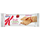 Kellogg's - Barres croquantes Special K, saveur de fraises, 125 g, paq./6-Un pur moment de plaisir avec ces deux tartelettes légères et croustillantes au délicieux goût de petits fruits, agrémentées d'un ruban de glaçage et contenant 100 calories.