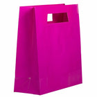 Jam Paper - Sacs-cadeaux brillants découpés à l'emporte-pièce - Grand - 15 po x 5 1/2 po x 15 po - Rose fuchsia vif - Paquet de 3-Fabriqués dans un matériau robuste, ces sacs résisteront aux cadeaux les plus lourds !