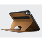 Zugu - etui folio magnetique pour iPad 10e generation 10,9 po (2022) - Marron (Cognac)-Cuir synthetique mat externe de haute qualite