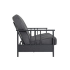 Harlow Métal Arm Full Size Futon, gris-4