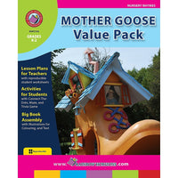 Livre numérique : Mother Goose Value Pack (format PDF, téléchargement pour 1 utilisateur), maternelle à 2e année-Vous recevrez deux courriels : un confirmant toute la commande et l'autre avec un bouton Download Software (Télécharger le logiciel). Vous pouvez télécharger immédiatement ou revoir votre courriel pour télécharger plus tard.