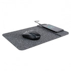 Allsop - Tapis de souris sans fil PowerTrack Qi - Gris-Surface de repérage précise du tissu pour une précision optimale