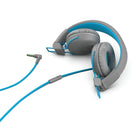 JLab Studio Casque D'Écoute, Gris / Bleu-Conducteurs de néodyme 40mm