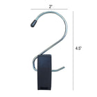 Eddie's - Clip Hercules (Longueur totale : 4-1/2" - Longueur du clip 2") - Noir - Paquet de 100 (140101-100)-Plastique/Métal