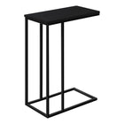 Monarch Specialties - 3761 Table D'Appoint - 25 po H/Noir/Metal Noir-Dimensions du produit: 15,75 pouces L x 9,45 pouces P x 24 pouces H