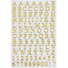 JAM Paper - Lettres de l’alphabet autocollantes, doré, 10/paquet (132811516G)-Doré