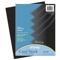 Pacon – Papier cartonné Array, 65 lb, noir, paq./100 feuilles (PAC101187)-Épais, 65 lb.