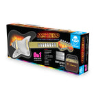 iDance - Guitare Jam Hero Avec Mini Amplificateur-Les fonctionnalités supplémentaires incluent 4 modes de style de guitare différents, jusqu'à 56 boucles de guitare et progressions d'accords, une barre de frappe, des sons de batterie et une sangle.
