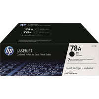 HP 78A (CE278D) Ens. 2 cartouches de toner HP LaserJet noir d’origine-Couleur: Noir