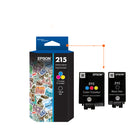 Epson - Cartouches d’encre 215 - Capacité standard - Noir/Tri-couleur-Textes nets de qualité laser