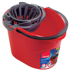 Vileda Seau QuickWring et essoreur-Seau à forme ovale graduée pouvant contenir jusqu'à 10 litres d'eau
