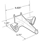 Azar Displays – Support à lunettes de soleil Open Eyeglass pour panneau perforé ou rainuré, 25/paquet (800035)-Transparent