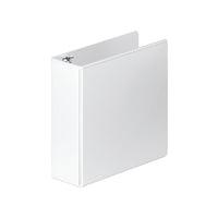 Wilson Jones - Robustes reliures à anneaux ronds ENVI Customizer, Blanc, 3 anneaux, capacité de 480 feuilles, 3 po-Reiliure noir,à anneaux en O d'une capacité de 480 feuilles