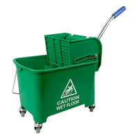 Ensemble seau et tordeur à pression latérale – 21 L (5 gal) – Vert-12” de hauteur