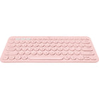 Logitech K380 - Clavier Bluetooth multi-appareils sans fil pour Mac - Rose-Touches spéciales : Touches de raccourci (luminosité haut/bas, Mission control, Launchpad (téléchargement de logiciel, touches multimédia et éjection requis), Easy-Switch