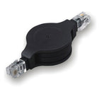 Electronic Master – Câble rétractable RJ11 mâle/mâle de 3 pi, 0,6 x 1,3 x 3,3 po, noir-Electronic Master – Câble rétractable RJ11 6P4C mâle/mâle 6P4C/M