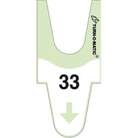 Meto - Billets Turn-O-Matic T90 à 2 chiffres, vert, paq./6 rouleaux, (9486029)-1
