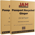 Jam Paper Papier recyclé Passport lisse, 8 1/2 x 11 po, gingembre, paquet de 200-Gingembre