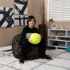 Flash Furniture - Petit fauteuil poire camouflage pour enfants-Housse amovible lavable à la machine