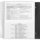 Cahier Premium Five Star, 5 sujets - 11 po x 8,5 po - 400 pages - noir-Spirale simple revêtue de nylon