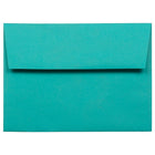 JAM Paper Enveloppes de pap. rec. avec ferm. gommée Brite Hue, format invitation, 4 3/4 x 6 1/2 po, bleu de mer, 100/paquet-Bleu de mer