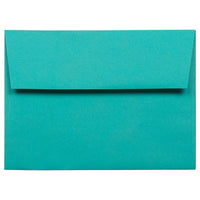JAM Paper Enveloppes de pap. rec. avec ferm. gommée Brite Hue, format invitation, 4 3/4 x 6 1/2 po, bleu de mer, 100/paquet-Bleu de mer