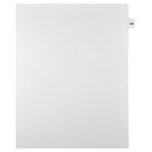Markmaker - Intercalaires imprimes Legal, Blanc, 1/15th coupe, format lettre, sans trous, 25 tabs/PQT, 5 PQT/Boite, Numero 152-Intercalaires imprimes Legal