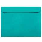  JAM Paper - Enveloppes Colourées pour catalogue de livrets 9 x 12 - Bleu mer recyclé - Paquet de 100-Couleur : Brite Hue Sea Blue recyclé