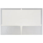 JAM Paper Chemises de présentation lustrées à 2 pochettes, 9 1/4 x 11 1/2 po, argenté, 12/paq.-Taille : 9,25 x 11,5 po