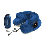 Cabeau - L'oreiller Air Evolution , Bleu Royal-L'Air evolution se compacte à la taille d'une canette de soda et peut être mis facilement dans votre sac à dos, votre sac à main ou la poche de votre veste