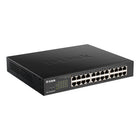 D-Link - Commutateur PoE Gigabit 24 ports géré intelligent-Les ports 1 à 12 prennent en charge 802,3at Power over Ethernet jusqu'à un budget PoE de 100 W