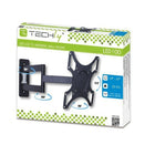 Techly – Support mural de téléviseur, inclinable/pivotant, 2 bras, 19 à 37 po, (ICA-LCD 2903)-Noir